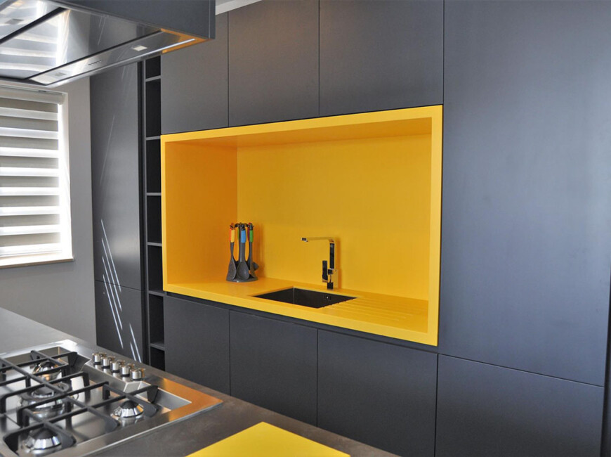 Искусственный акриловый камень Corian Imperial Yellow — фото 7 — MAS — Modern Acrylic Stone