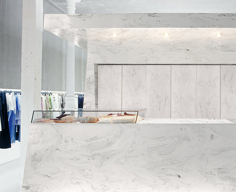 Искусственный акриловый камень Corian Limestone Prima — фото 7 — MAS — Modern Acrylic Stone