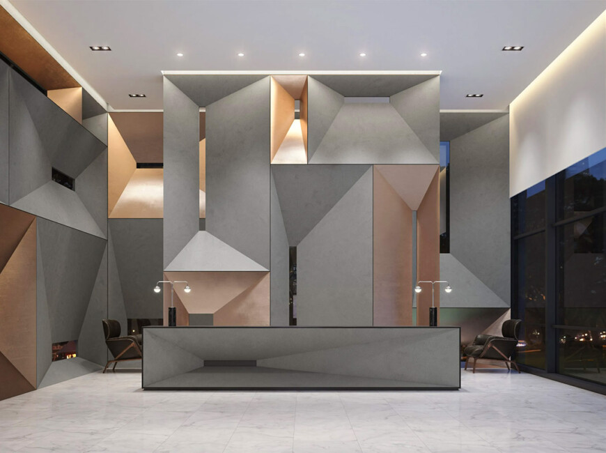 Штучний акриловий камінь LG Hi-Macs M552 Shadow Concrete — фото 2 — MAS — Modern Acrylic Stone