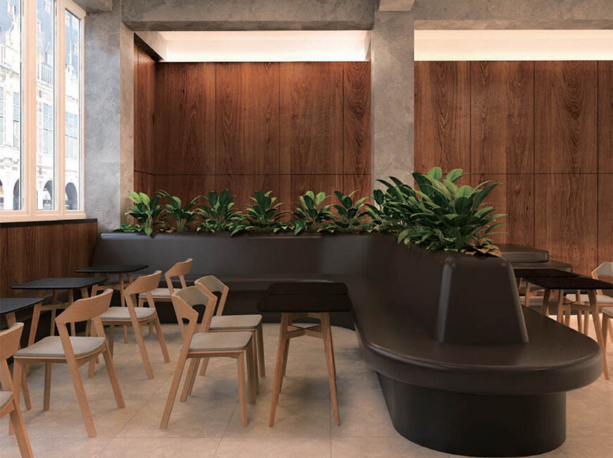 Штучний акриловий камінь LG Hi-Macs S100 Coffee Brown — фото 3 — MAS — Modern Acrylic Stone