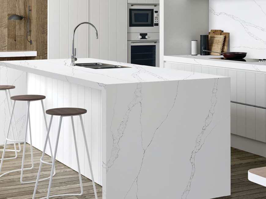 Штучний кварцовий камінь Avant Quartz 7000 Calacatta Eno — фото 3 — MAS — Modern Acrylic Stone