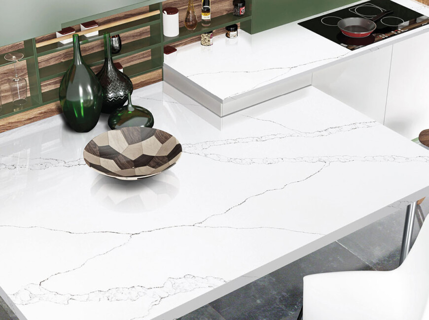 Штучний кварцовий камінь Avant Quartz 7000 Calacatta Eno — фото 4 — MAS — Modern Acrylic Stone