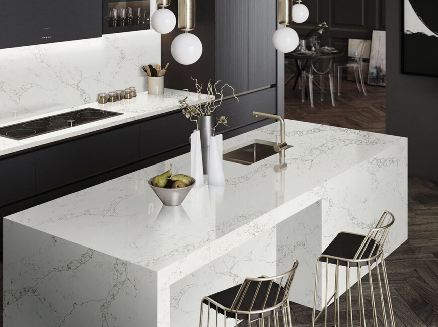 Искусственный кварцевый камень Avant Quartz 7100 Статуарио Лилль — фото 4 — MAS — Modern Acrylic Stone