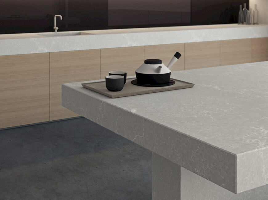 Искусственный кварцевый камень Caesarstone 5110 Alpine Mist — фото 4 — MAS — Modern Acrylic Stone
