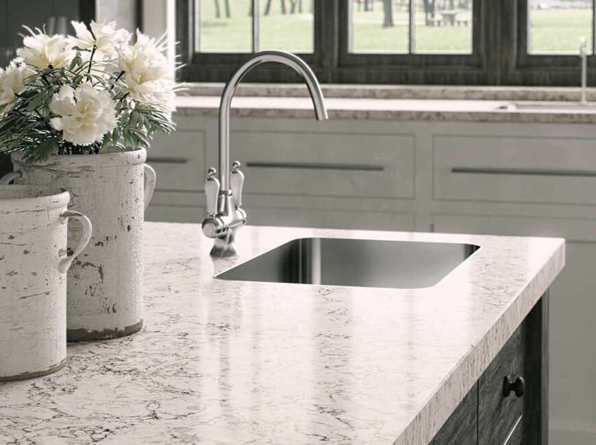 Штучний кварцовий камінь Caesarstone 6046 Moorland Fog — фото 3 — MAS — Modern Acrylic Stone