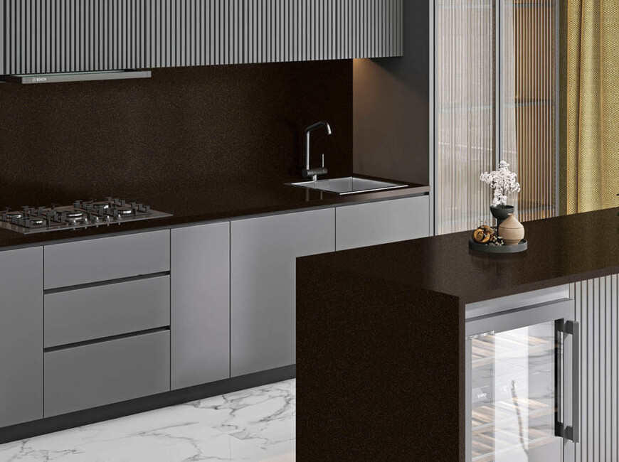 Искусственный акриловый камень Grandex A-419 Cromium Atom — фото 4 — MAS — Modern Acrylic Stone