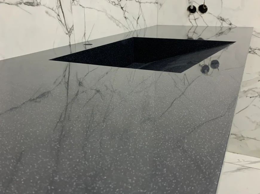 Штучний акриловий камінь Grandex A-421 Coal Mine — фото 4 — MAS — Modern Acrylic Stone