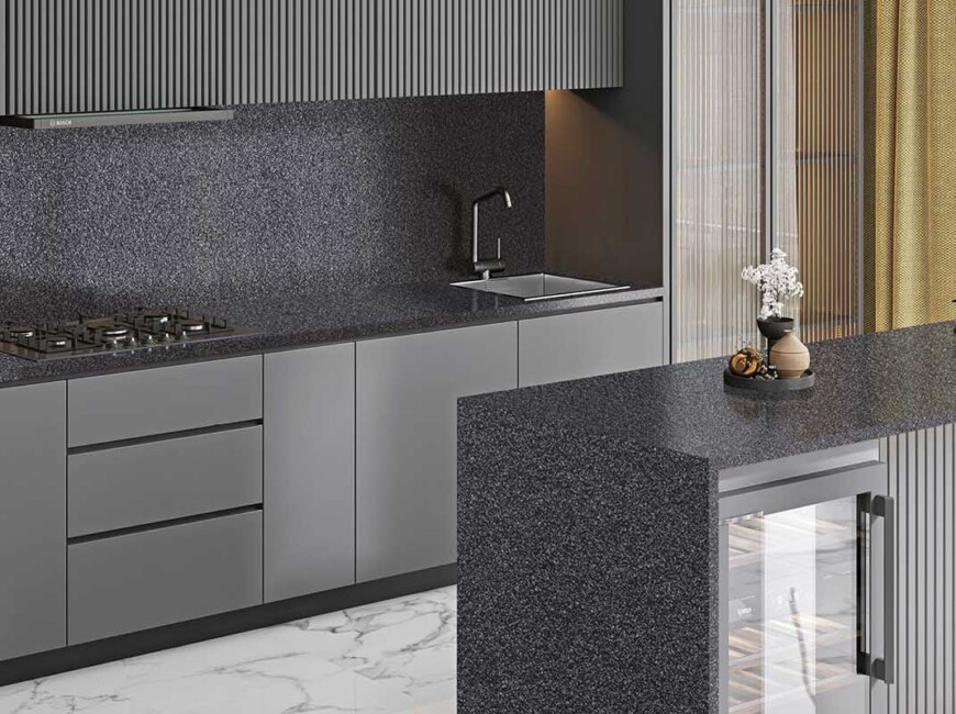 Искусственный акриловый камень Grandex J-509 American Obsidian — фото 5 — MAS — Modern Acrylic Stone
