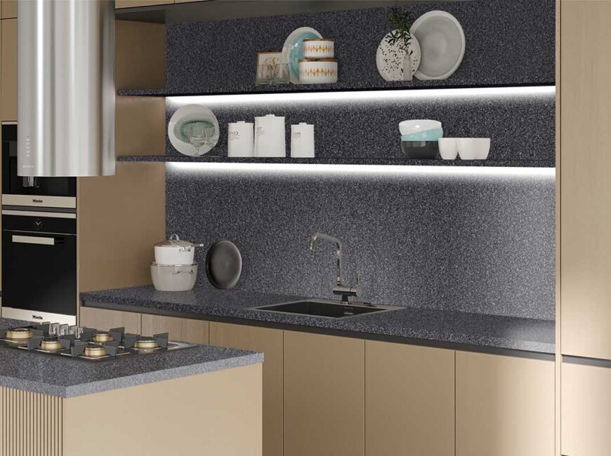 Искусственный акриловый камень Grandex J-509 American Obsidian — фото 6 — MAS — Modern Acrylic Stone