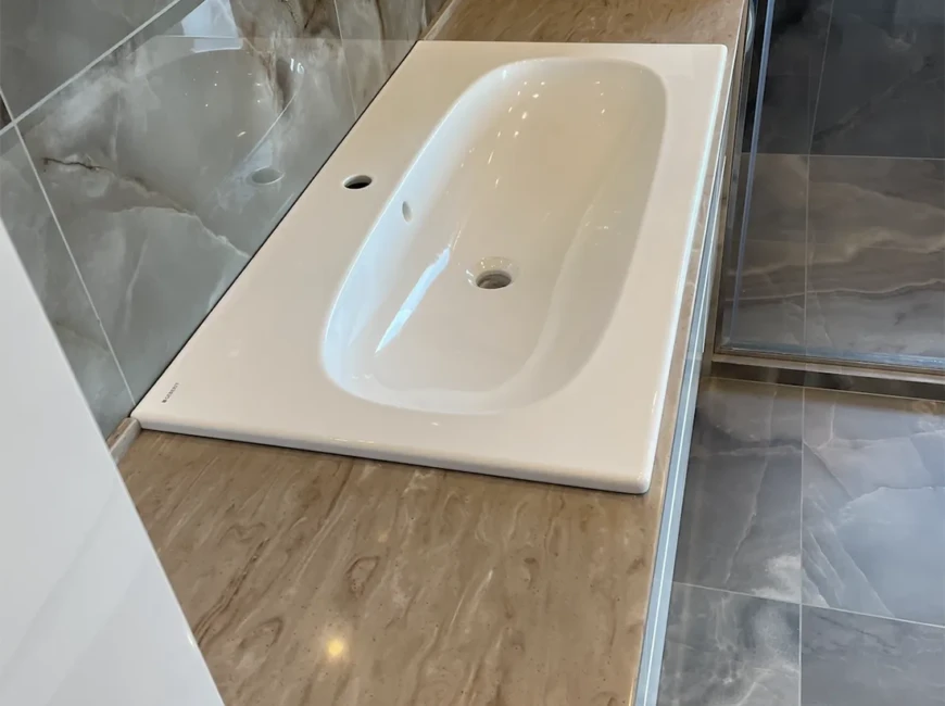 Искусственный акриловый камень Grandex M-705 Lake Coast сторона А — фото 3 — MAS — Modern Acrylic Stone