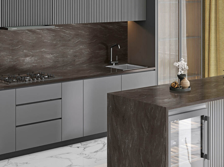 Искусственный акриловый камень Grandex M-706 Stormy Sea A — фото 4 — MAS — Modern Acrylic Stone