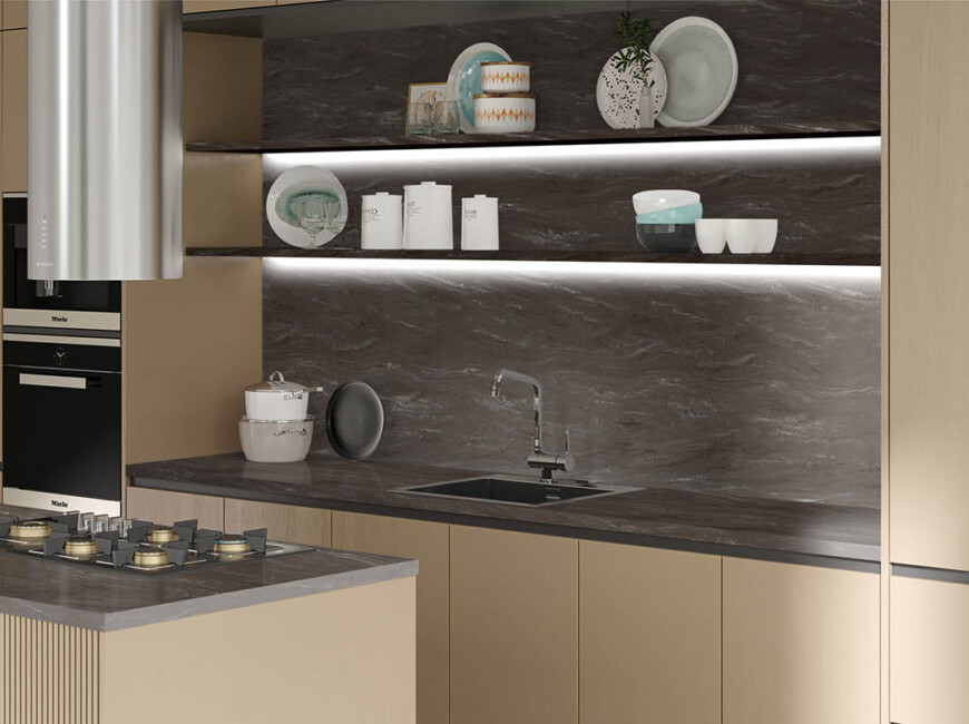 Искусственный акриловый камень Grandex M-706 Stormy Sea A — фото 5 — MAS — Modern Acrylic Stone
