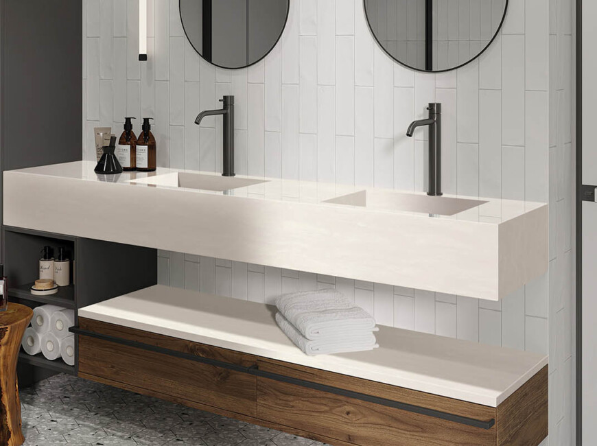 Искусственный акриловый камень Grandex M-711 Sparkling Wave сторона А — фото 3 — MAS — Modern Acrylic Stone