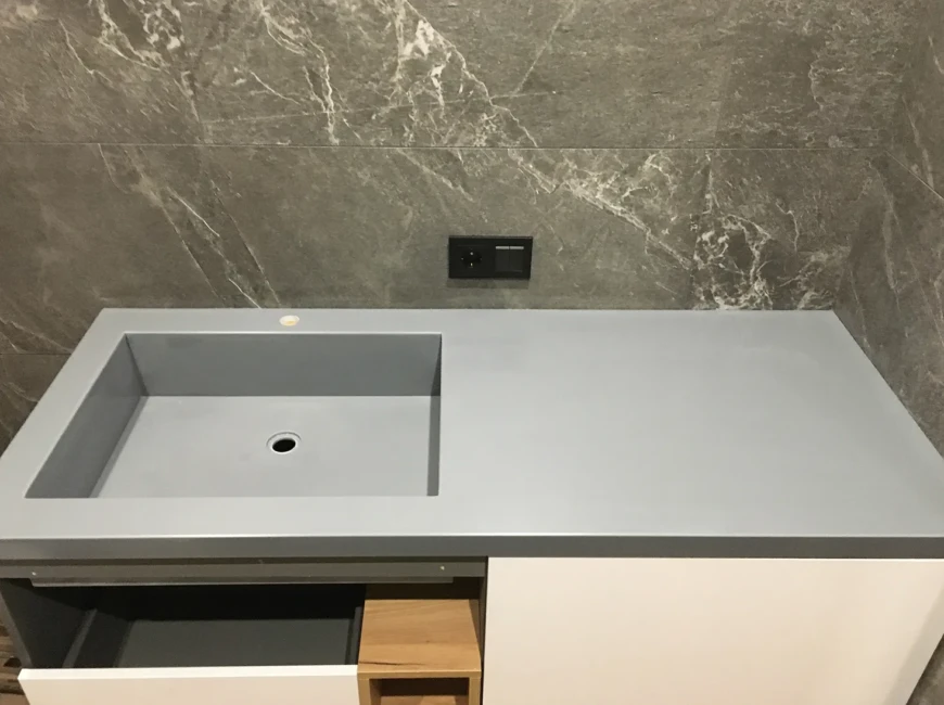 Искусственный акриловый камень Grandex P-108 Pure Grey — фото 4 — MAS — Modern Acrylic Stone