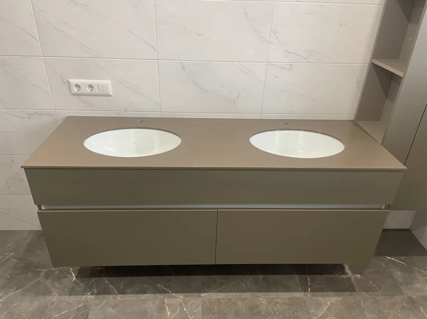 Штучний акриловий камінь Grandex S-214 Sanded Brown — фото 4 — MAS — Modern Acrylic Stone