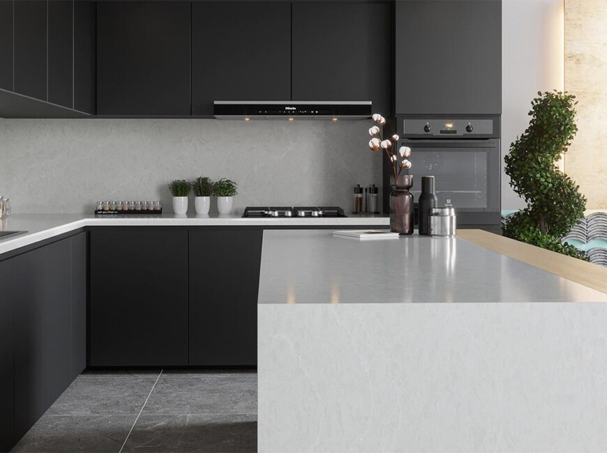 Штучний кварцовий камінь Vicostone BQ8668 Ice Lake — фото 4 — MAS — Modern Acrylic Stone