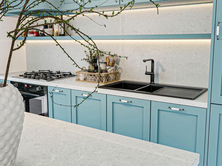 Штучний кварцовий камінь Vicostone BQ8668 Ice Lake — фото 8 — MAS — Modern Acrylic Stone