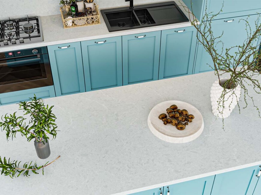 Штучний кварцовий камінь Vicostone BQ8668 Ice Lake — фото 9 — MAS — Modern Acrylic Stone