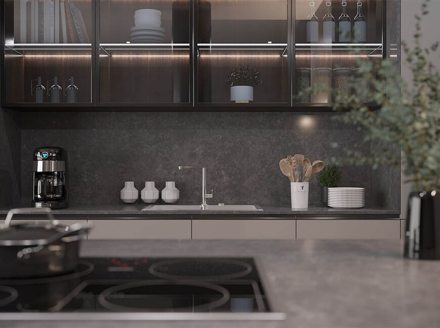 Искусственный кварцевый камень Vicostone BQ8863 Tartufo — фото 8 — MAS — Modern Acrylic Stone