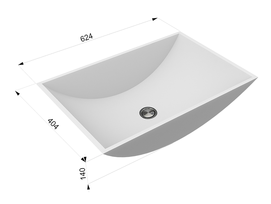 Раковина лодочка из искусственного камня – Modern Acrylic Stone