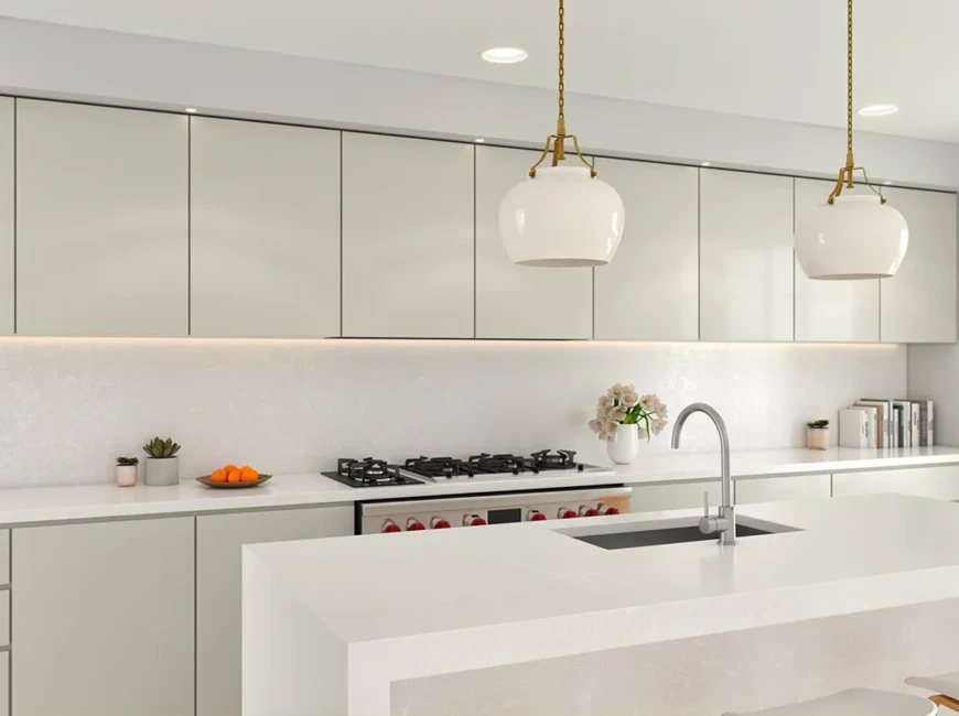 Искусственный кварцевый камень Belenco 1123 Perla White — фото 3 — MAS — Modern Acrylic Stone
