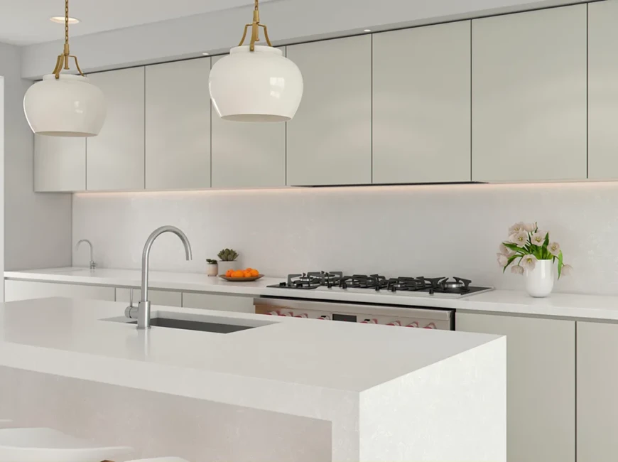 Искусственный кварцевый камень Belenco 1123 Perla White — фото 5 — MAS — Modern Acrylic Stone