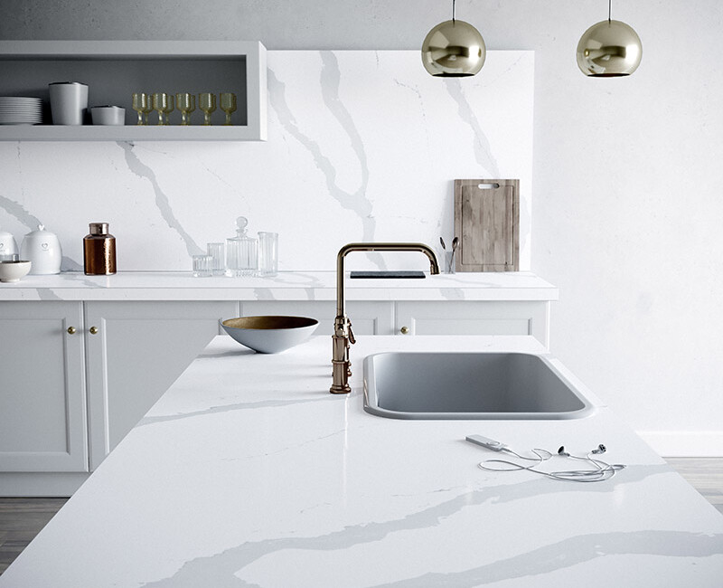 Штучний кварцовий камінь Silestone Bianco Calacatta — фото 4 — MAS — Modern Acrylic Stone