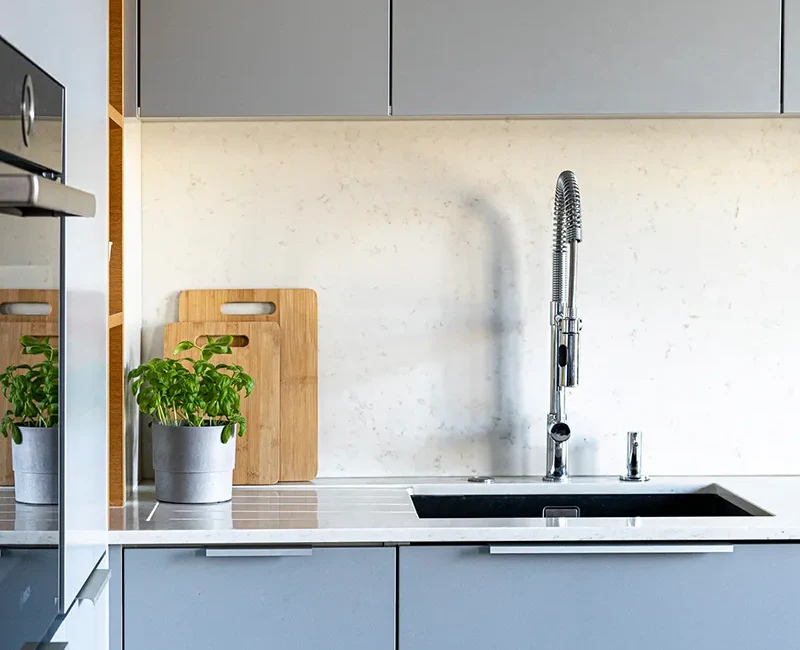 Штучний кварцовий камінь Technistone Noble Areti Bianco — фото 4 — MAS — Modern Acrylic Stone