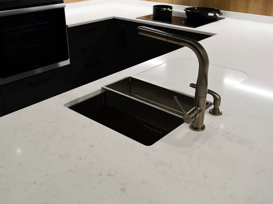 Штучний кварцовий камінь Technistone Noble Areti Bianco — фото 9 — MAS — Modern Acrylic Stone