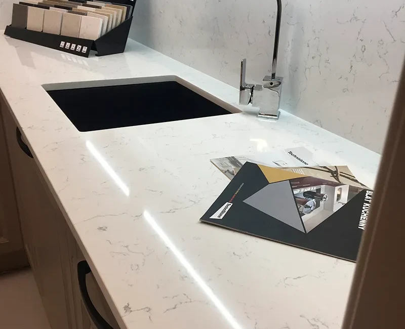 Штучний кварцовий камінь Technistone Noble Areti Bianco — фото 15 — MAS — Modern Acrylic Stone