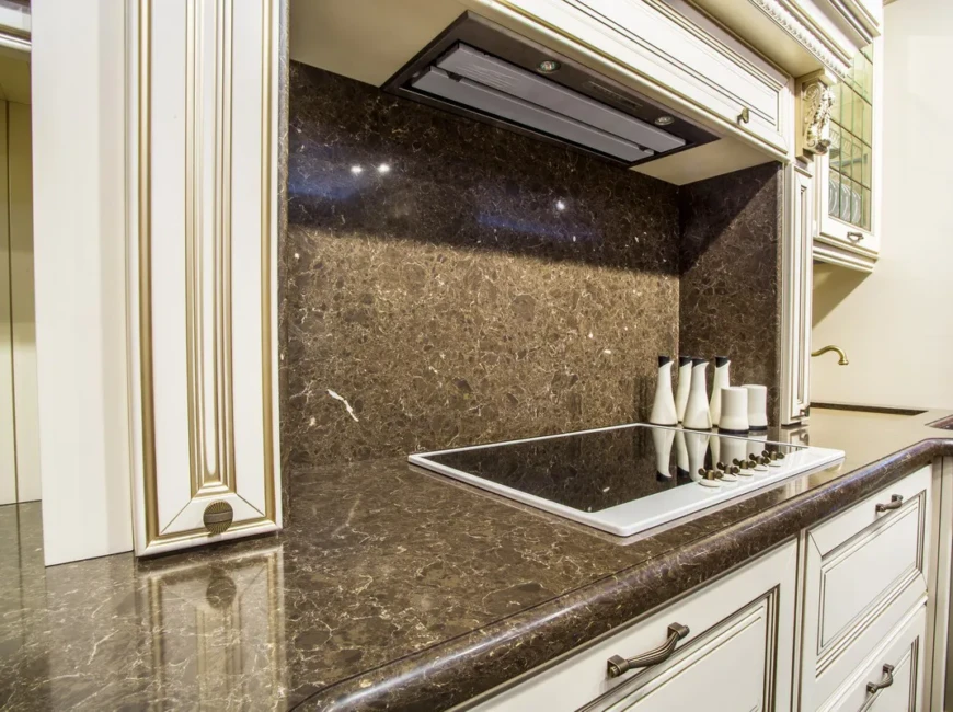 Искусственный кварцевый камень Vicostone BQ8560 Dark Emperador — фото 5 — MAS — Modern Acrylic Stone