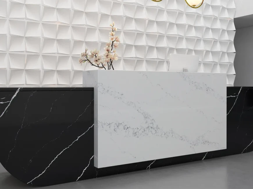 Искусственный кварцевый камень Vicostone BQ8740 Nero Marquina — фото 12 — MAS — Modern Acrylic Stone