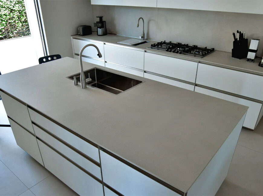 Широкоформатна керамогранітна плита Laminam Calce Avorio — фото 4 — MAS — Modern Acrylic Stone