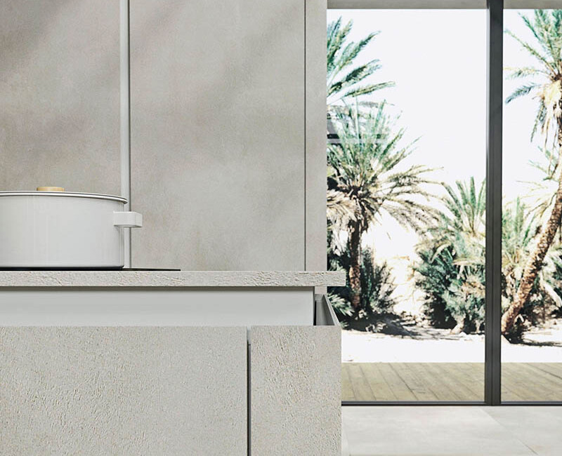 Широкоформатная керамогранитная плита Laminam Calce Grigio — фото 4 — MAS — Modern Acrylic Stone