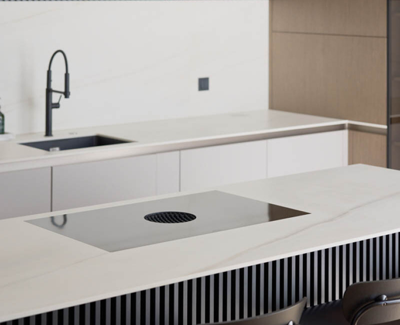 Широкоформатная керамогранитная плита Laminam I Naturali Bianco Lasa — фото 4 — MAS — Modern Acrylic Stone