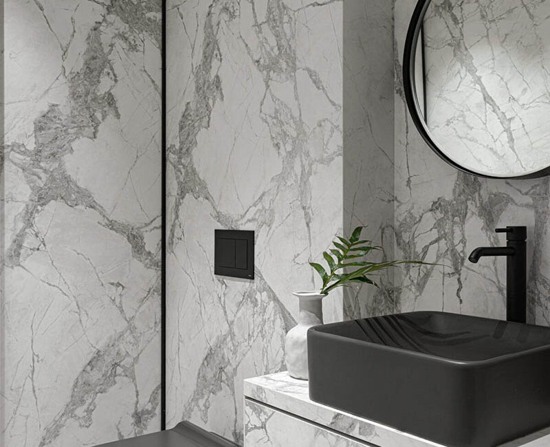 Широкоформатная керамогранитная плита Laminam I Naturali Invisible White — фото 5 — MAS — Modern Acrylic Stone