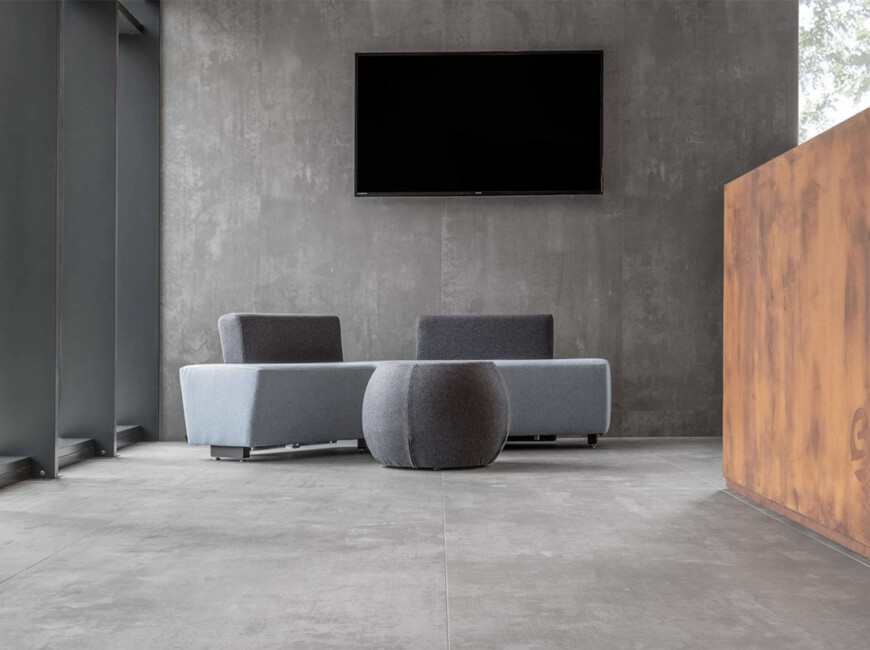 Широкоформатна керамогранітна плита Laminam Kotan Gray — фото 3 — MAS — Modern Acrylic Stone