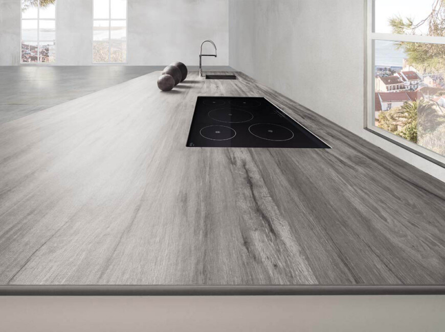 Широкоформатная керамогранитная плита Laminam Legno Venezia Fumo — фото 4 — MAS — Modern Acrylic Stone