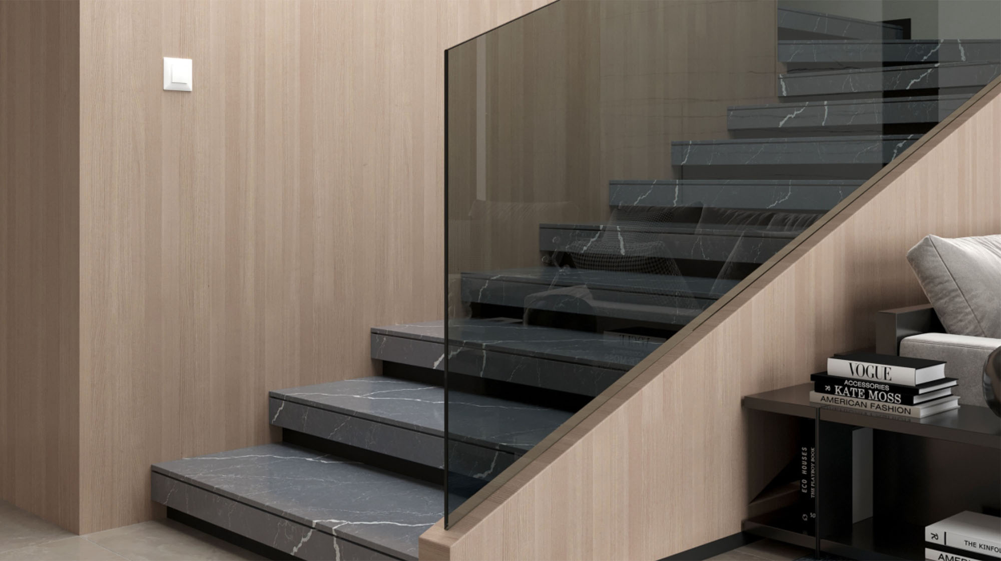 Сходинки з кварцового каменю — MAS — Modern Acrylic Stone