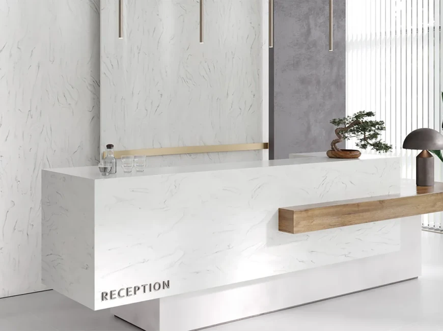 Штучний акриловий камінь Grandex M-720 Carrara Lunar A — фото 3 — MAS — Modern Acrylic Stone