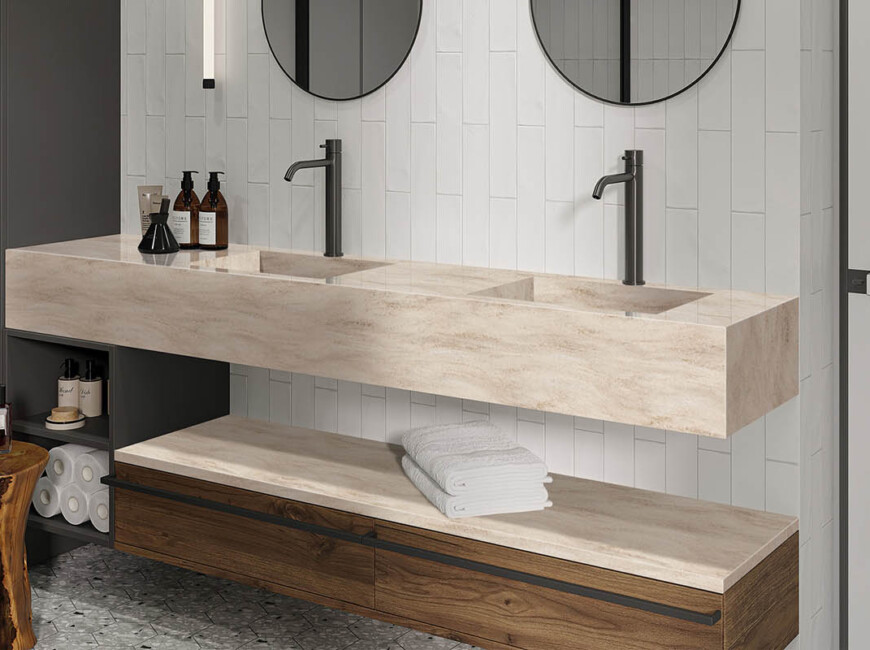 Искусственный акриловый камень Grandex M-723 Timber Wolf A — фото 3 — MAS — Modern Acrylic Stone