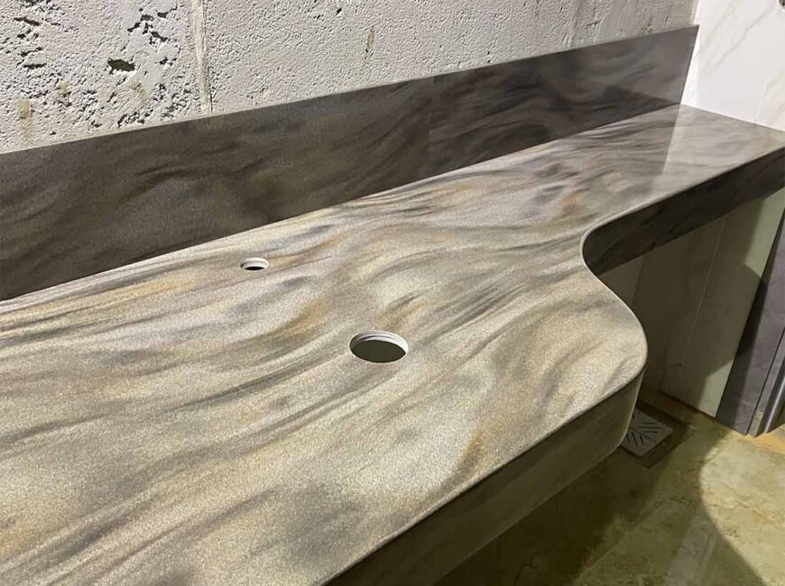 Искусственный акриловый камень Grandex M-725 Copper Tech A — фото 3 — MAS — Modern Acrylic Stone