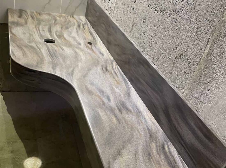 Искусственный акриловый камень Grandex M-725 Copper Tech A — фото 4 — MAS — Modern Acrylic Stone