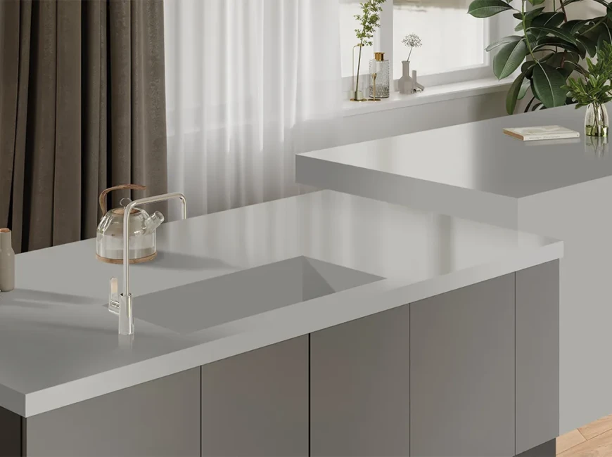 Искусственный акриловый камень Grandex P-109 Light Grey — фото 5 — MAS — Modern Acrylic Stone
