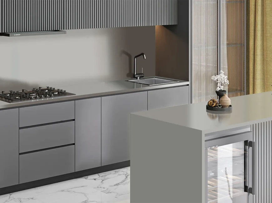 Искусственный акриловый камень Grandex P-109 Light Grey — фото 6 — MAS — Modern Acrylic Stone