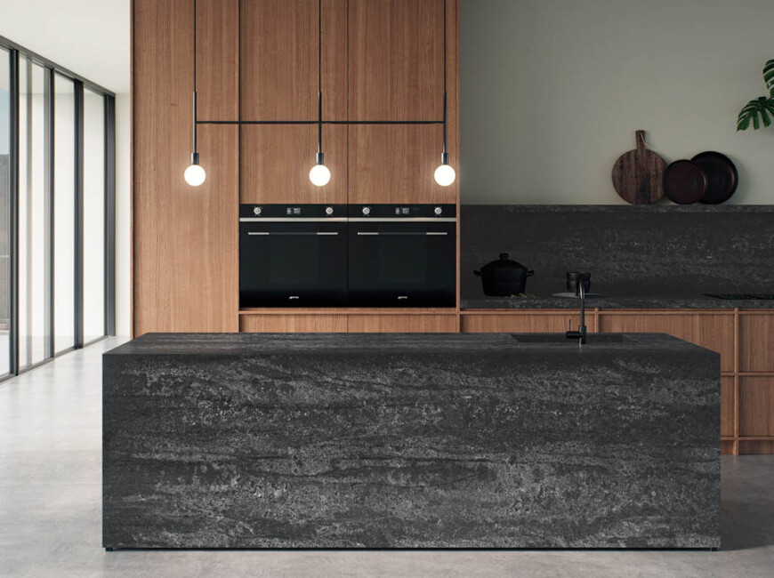 Штучний кварцовий камінь Caesarstone 5810 Black Tempal — фото 5 — MAS — Modern Acrylic Stone