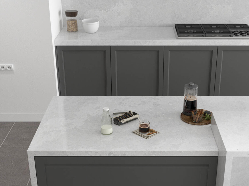 Искусственный кварцевый камень Vicostone BQ8870 Olympus White — фото 4 — MAS — Modern Acrylic Stone