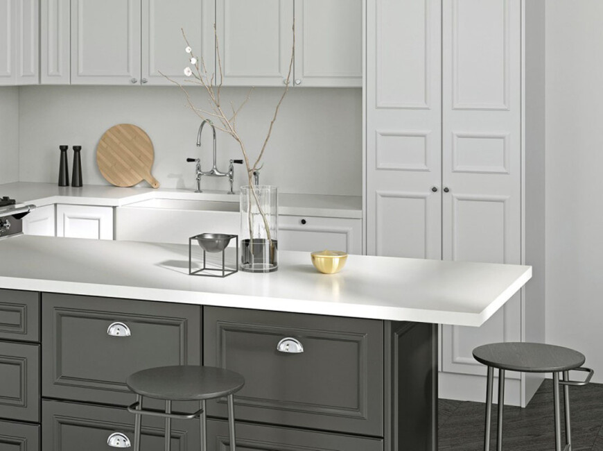 Штучний кварцовий камінь Tisoro Q104 White Quartz — фото 2 — MAS — Modern Acrylic Stone