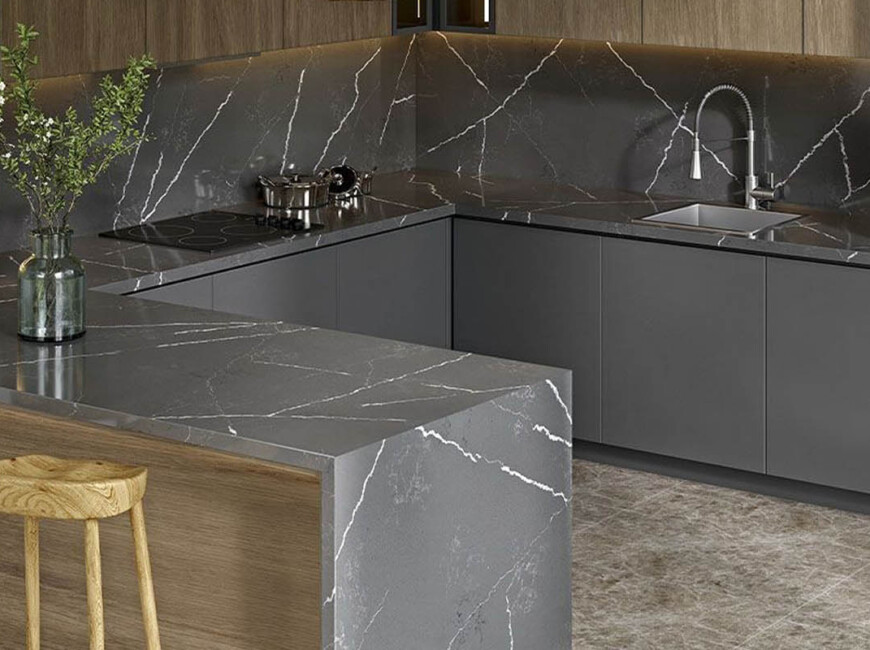Искусственный кварцевый камень Tisoro Q850 Urban Grigio — фото 3 — MAS — Modern Acrylic Stone