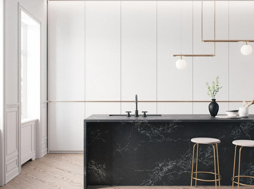 Штучний кварцовий камінь Caesarstone 5101 Empira Black — фото 6 — MAS — Modern Acrylic Stone